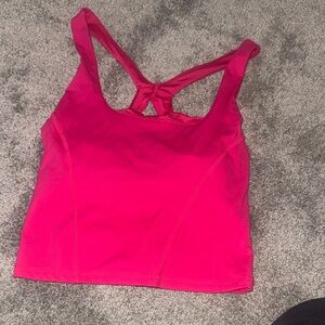 Forever 21 Bright Fuchsia Racerback Crop Tank